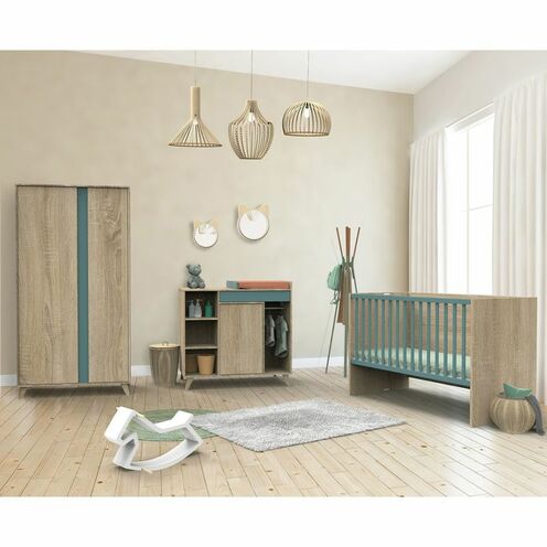 Lit 70x140 cm évolutif en lit junior 200 cm NOVA Argile - SAUTHON