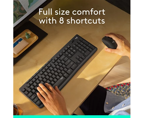 Logitech MK295 Silent Wireless Combo - GRAPHITE NORDIC