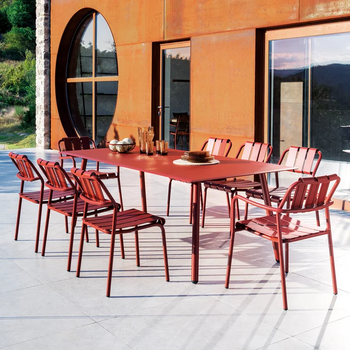 Vermobil - Verdea Tisch, 100 x 220 cm, terrakotta