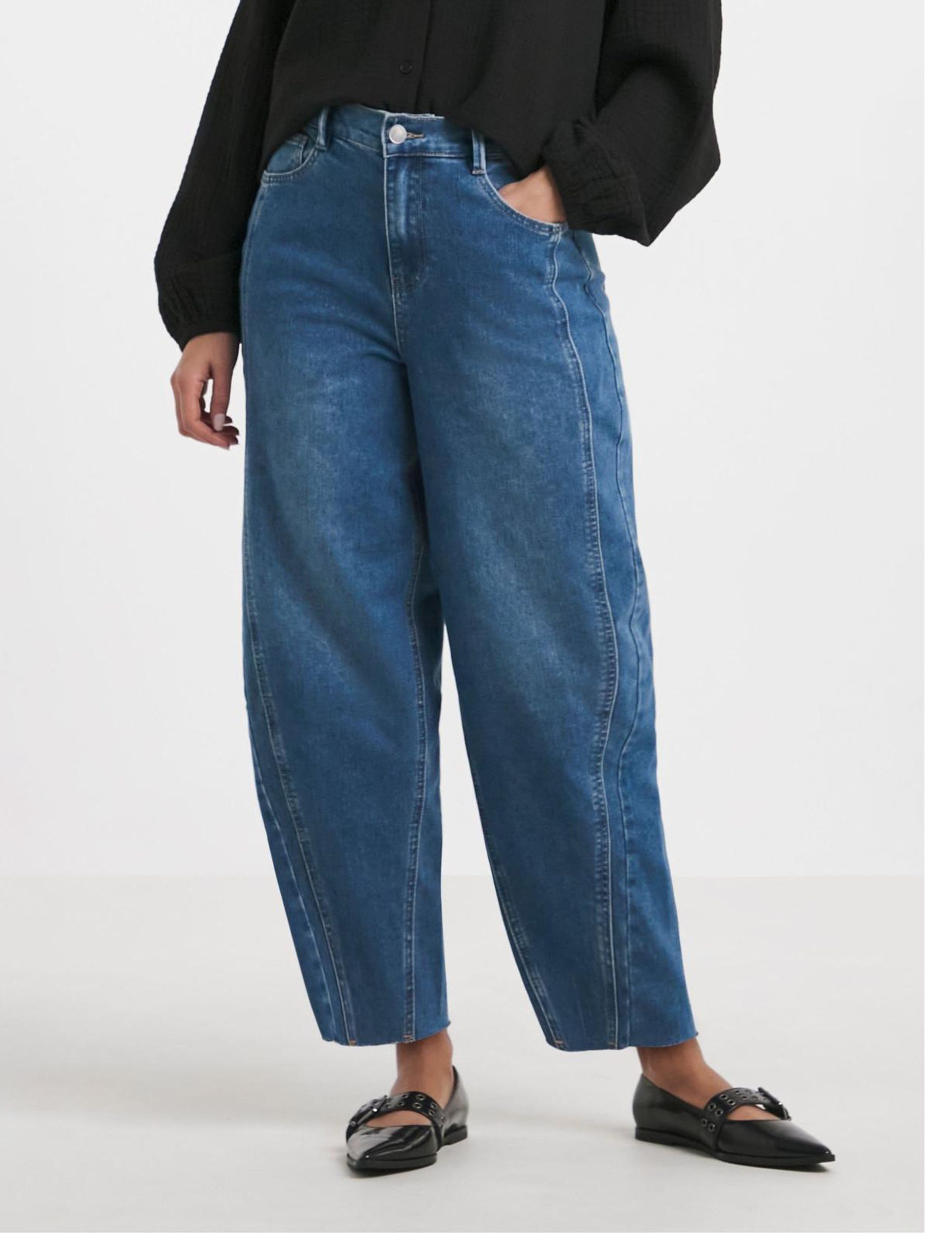 Simply Be Seamed Barrel Leg Jeans