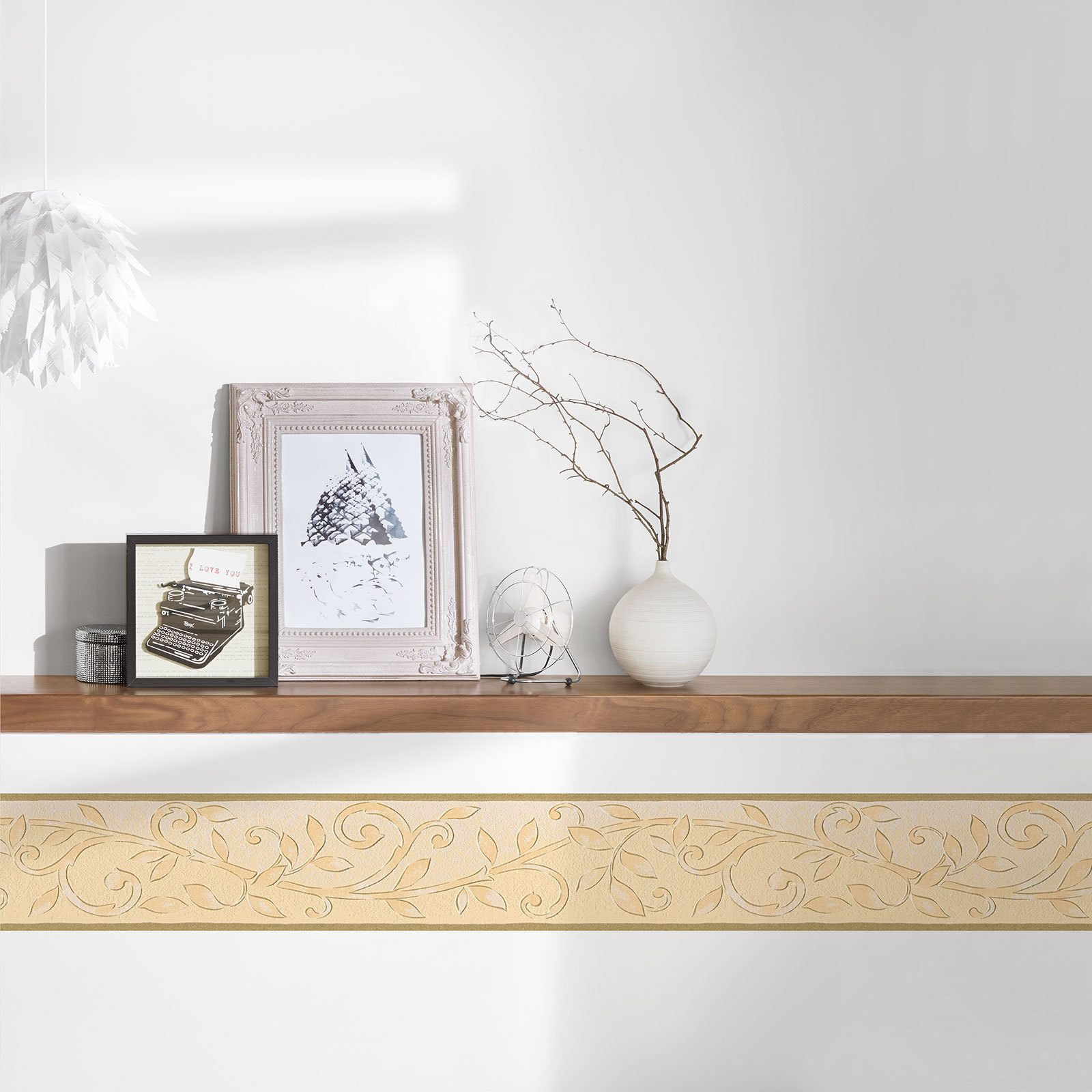 Papier-Borte ONLY BORDERS 10 - beige - 5 Meter