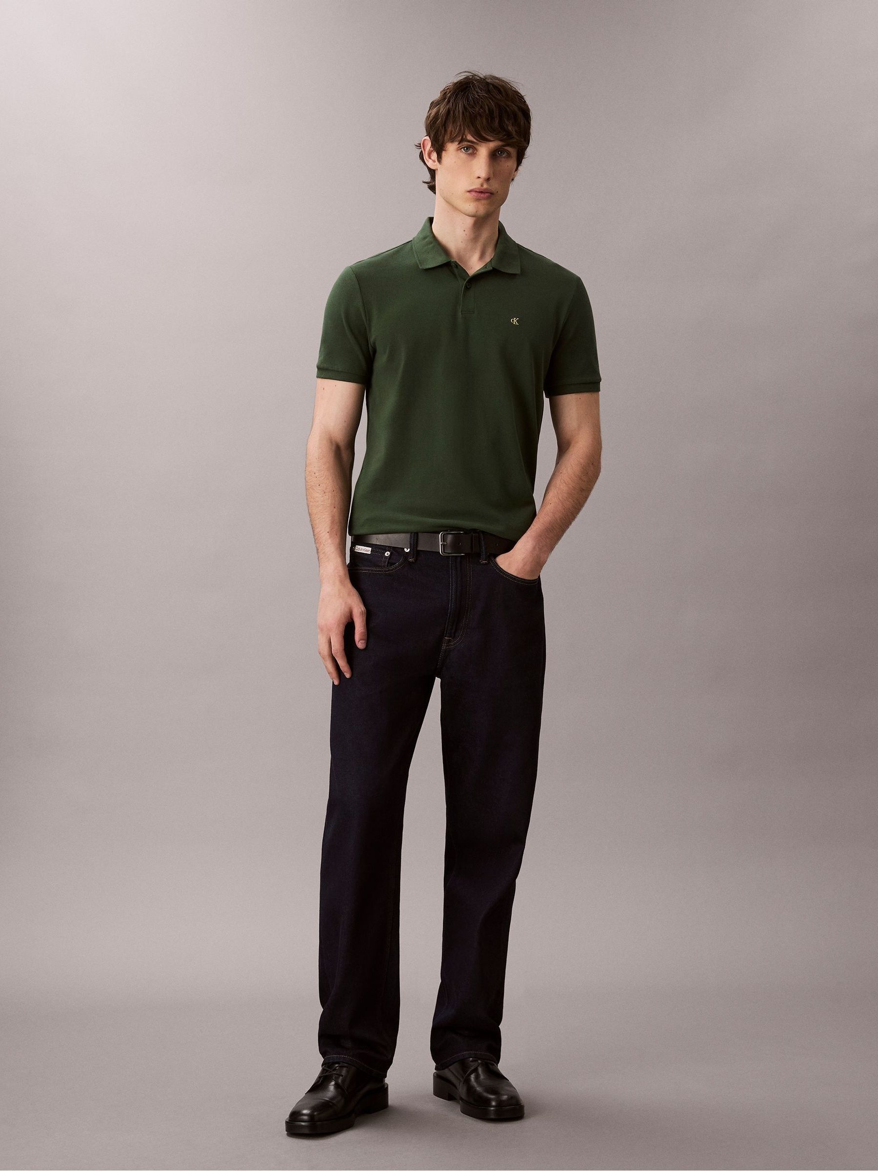 Groen - Calvin Klein Cotton Pique Classic Polo Shirt