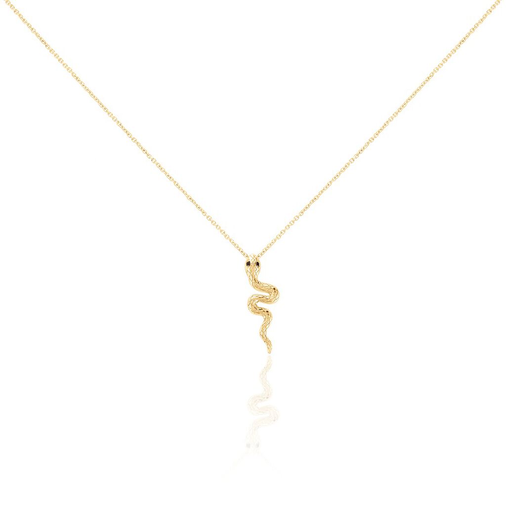 Collier Yasha Plaqué Or Jaune Spinelle