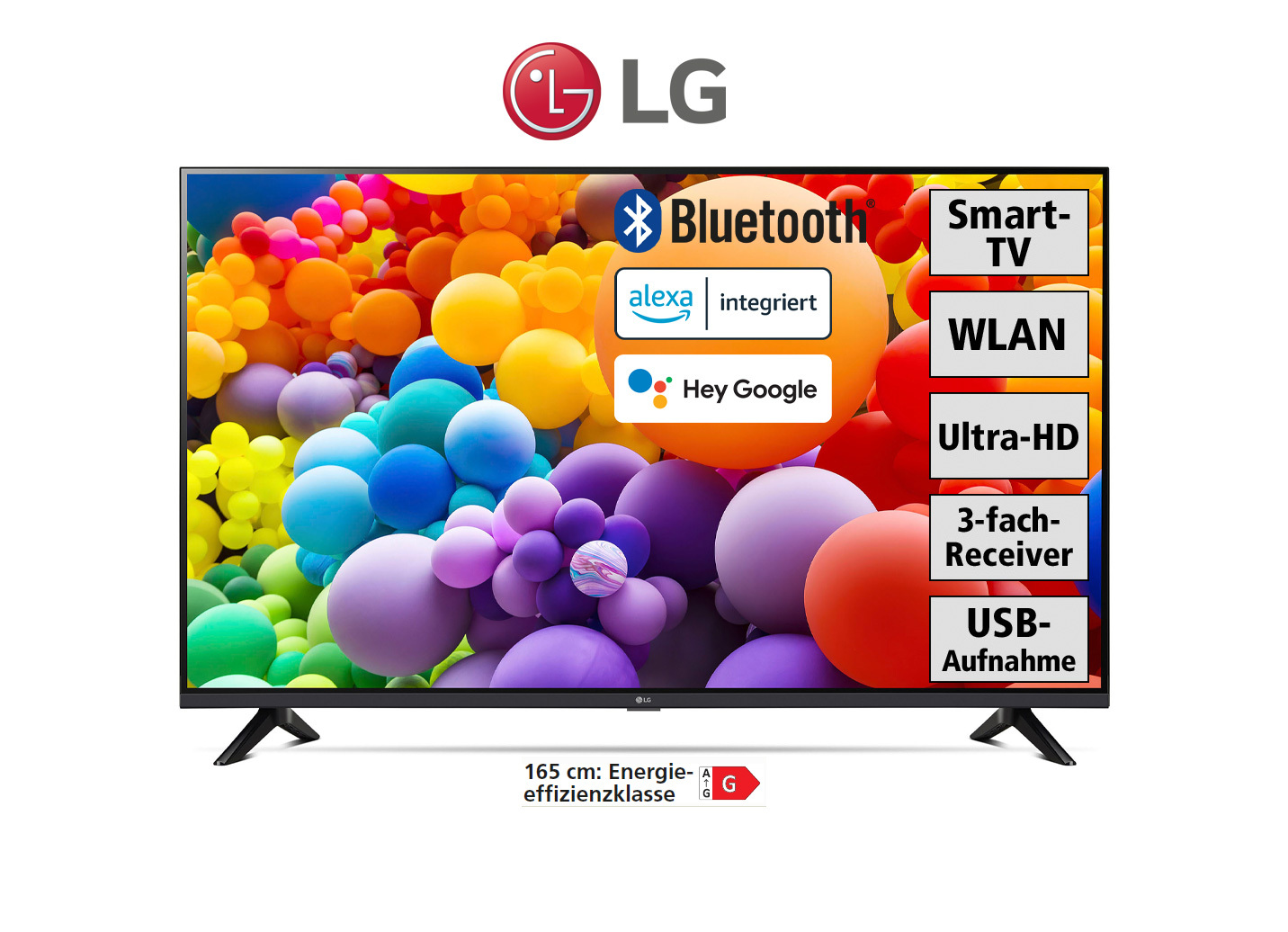 LG UT73006LA-4K-Ultra-HD-LED-Fernseher mit optimiertem a5 Gen7 4K AI-Prozessor