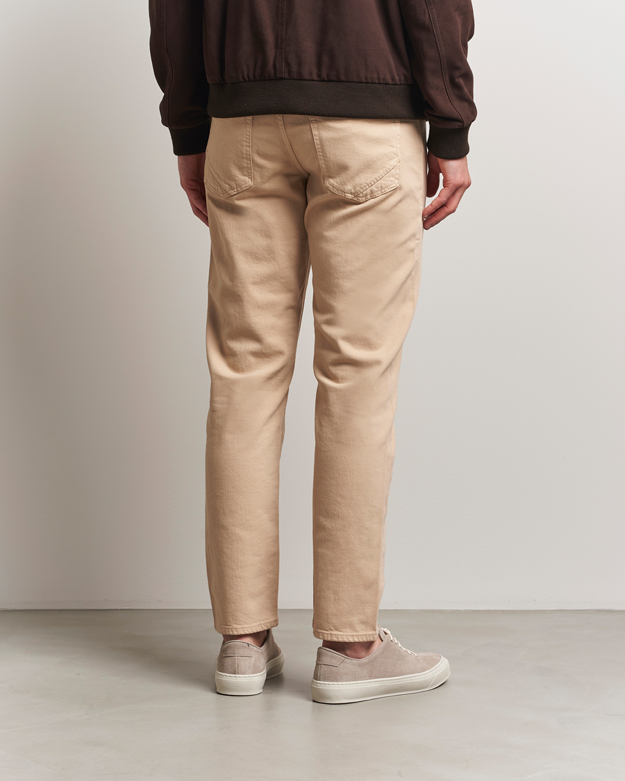 Incotex 5-Pocket Cotton Stretch Pants Beige