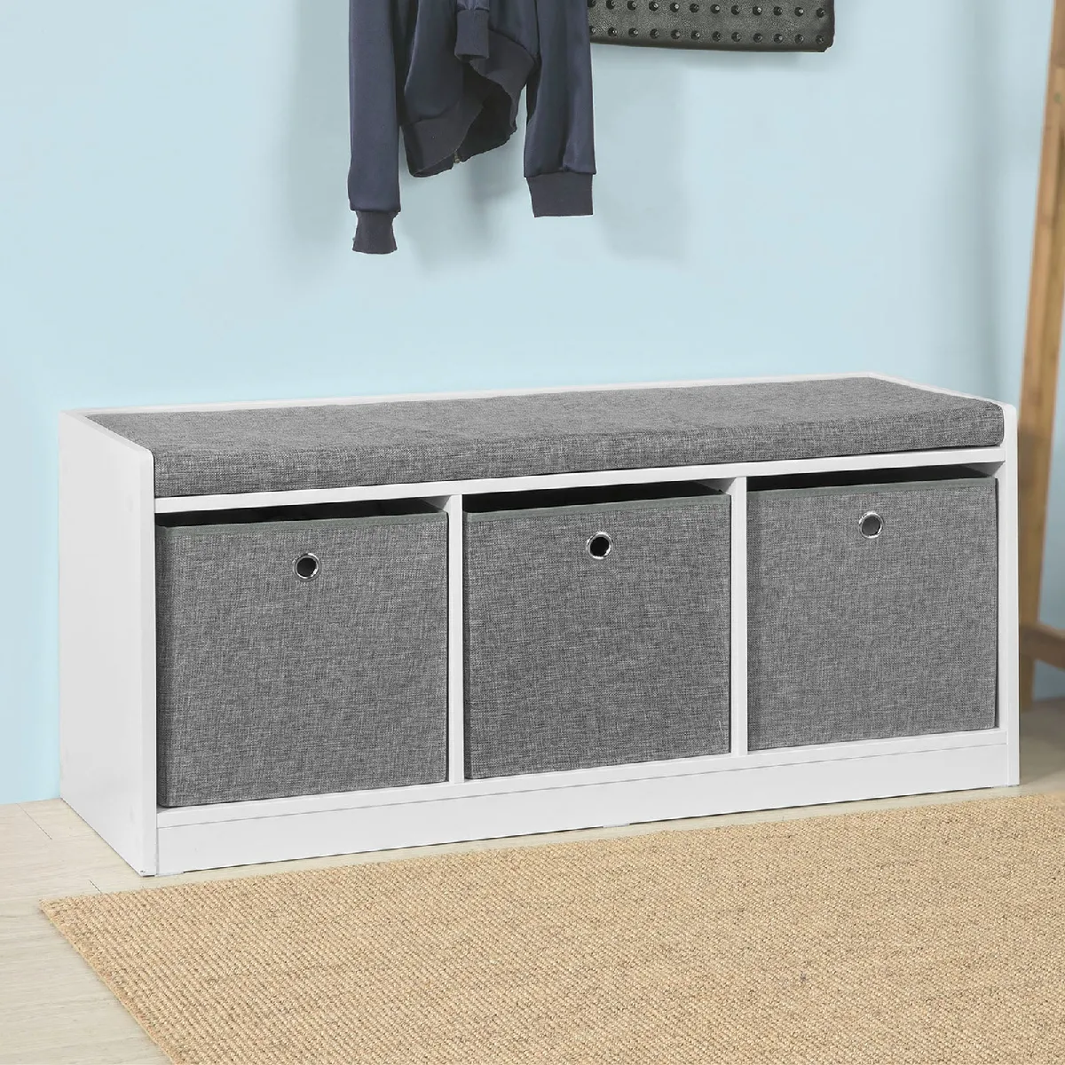 SoBuy FSR65-DG Banc de rangement