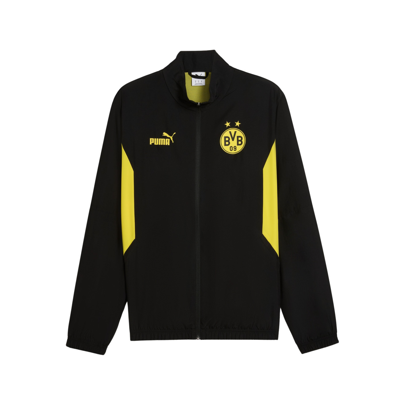 PUMA Borussia Dortmund FtblArchive Trainingsjack 2024-2025 Zwart Geel