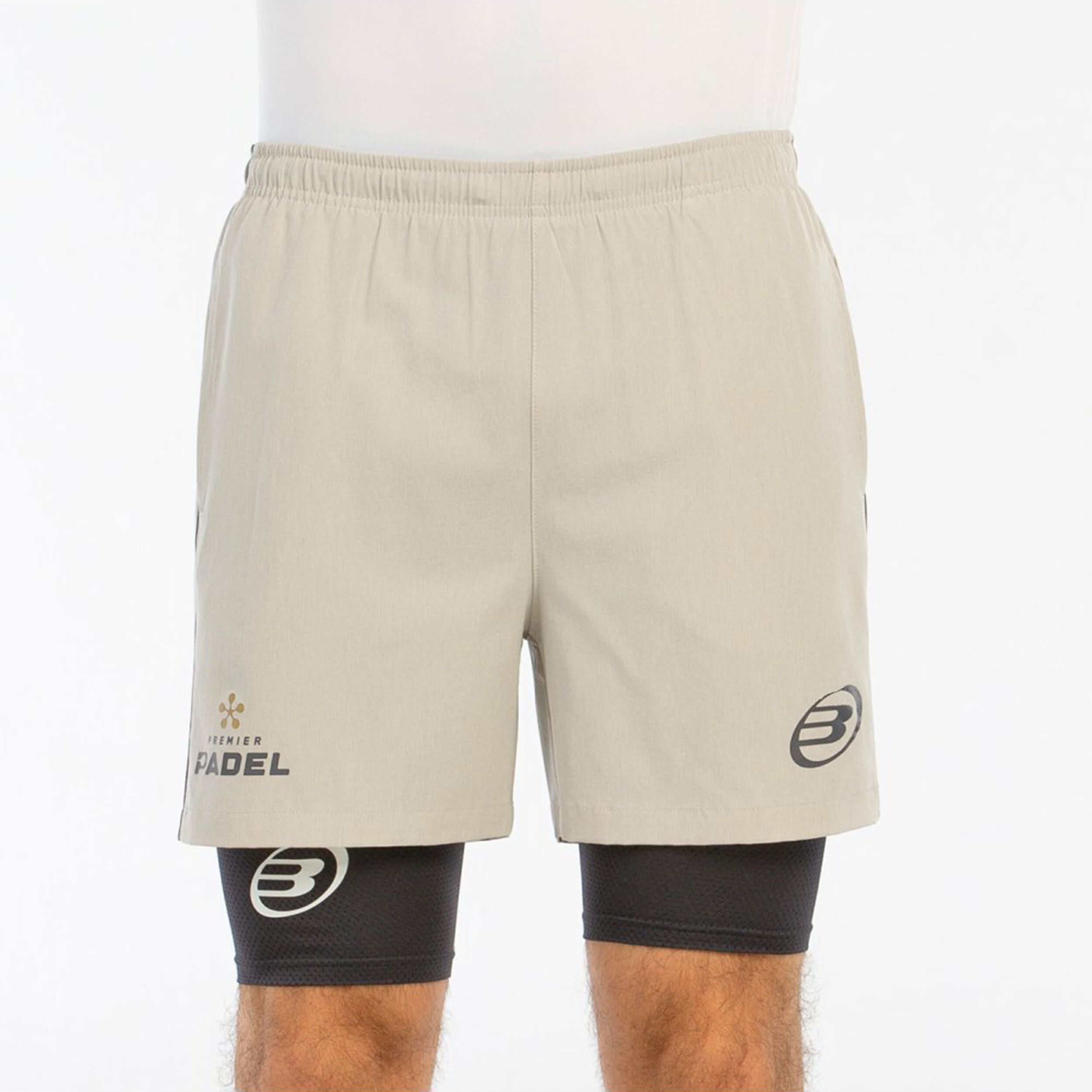 Bullpadel Barde Shorts Hommes - Beige , Noir