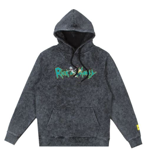 Tealer Hoodie Logo Stone Wash Blk Wht S