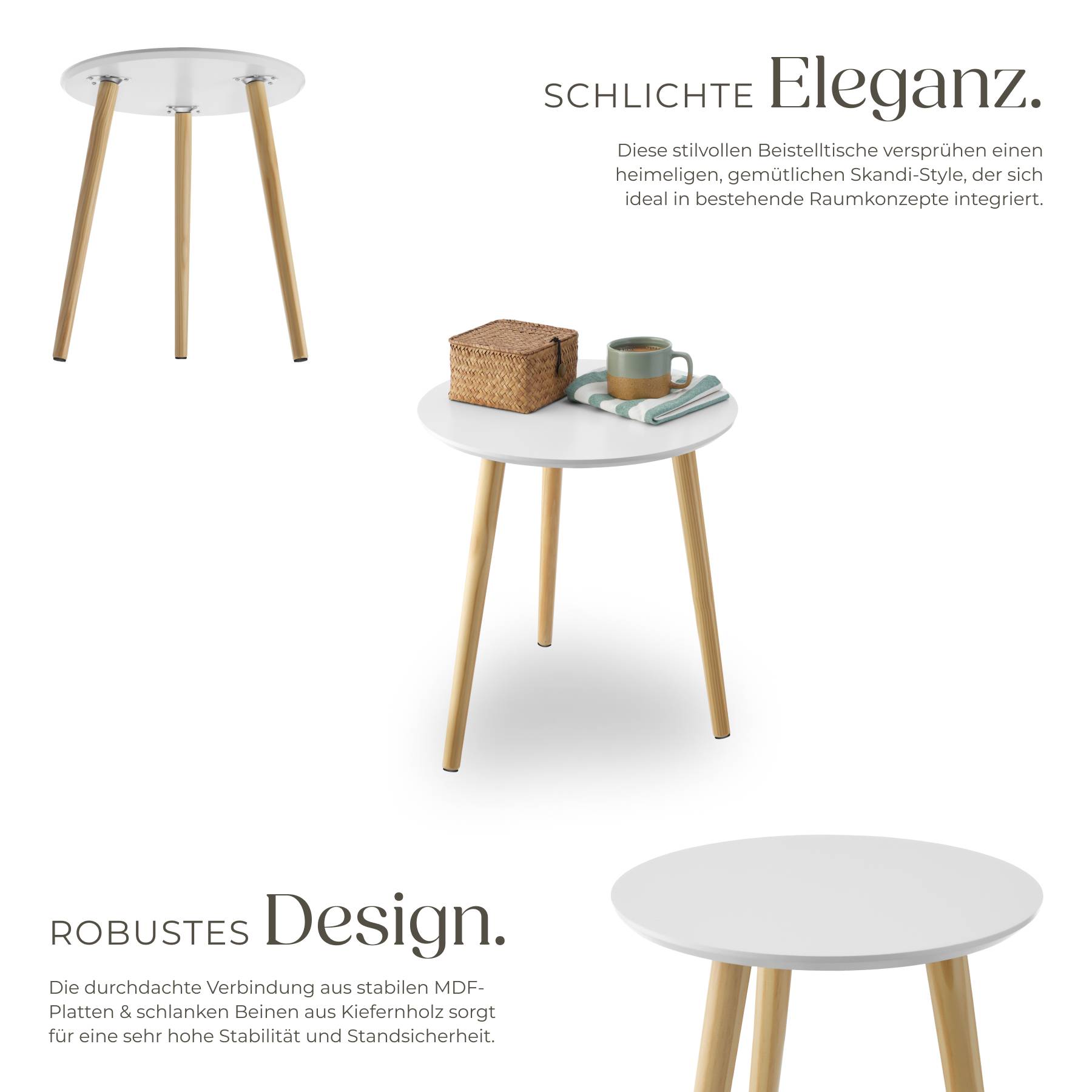 2er Set Beistelltisch Skaland