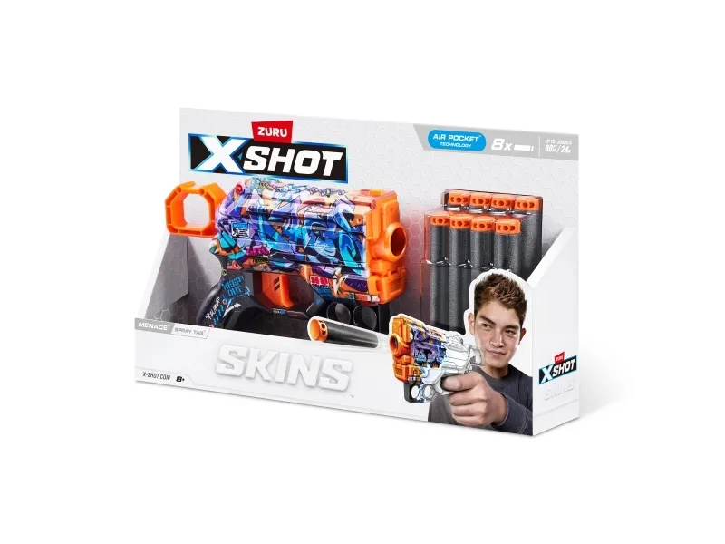 X-Shot Skins Menace Dart Blaster (8 Darts)