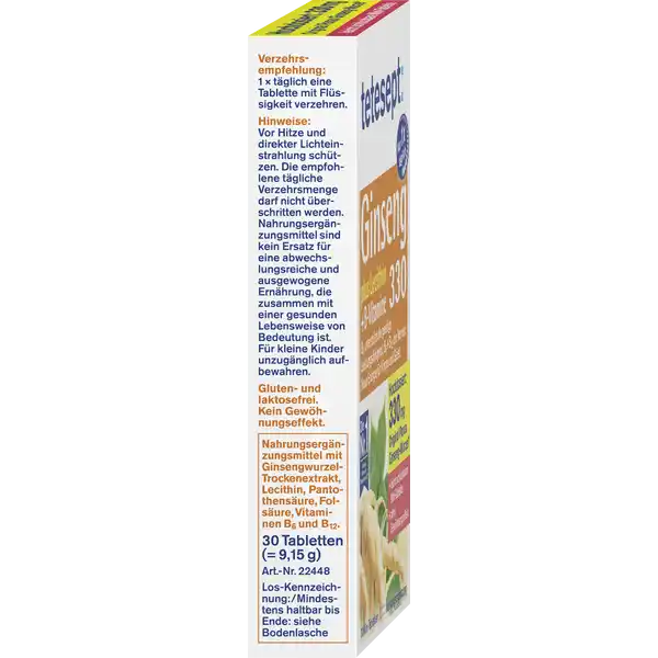 Ginseng 330 plus Lecithin + B-Vitamine