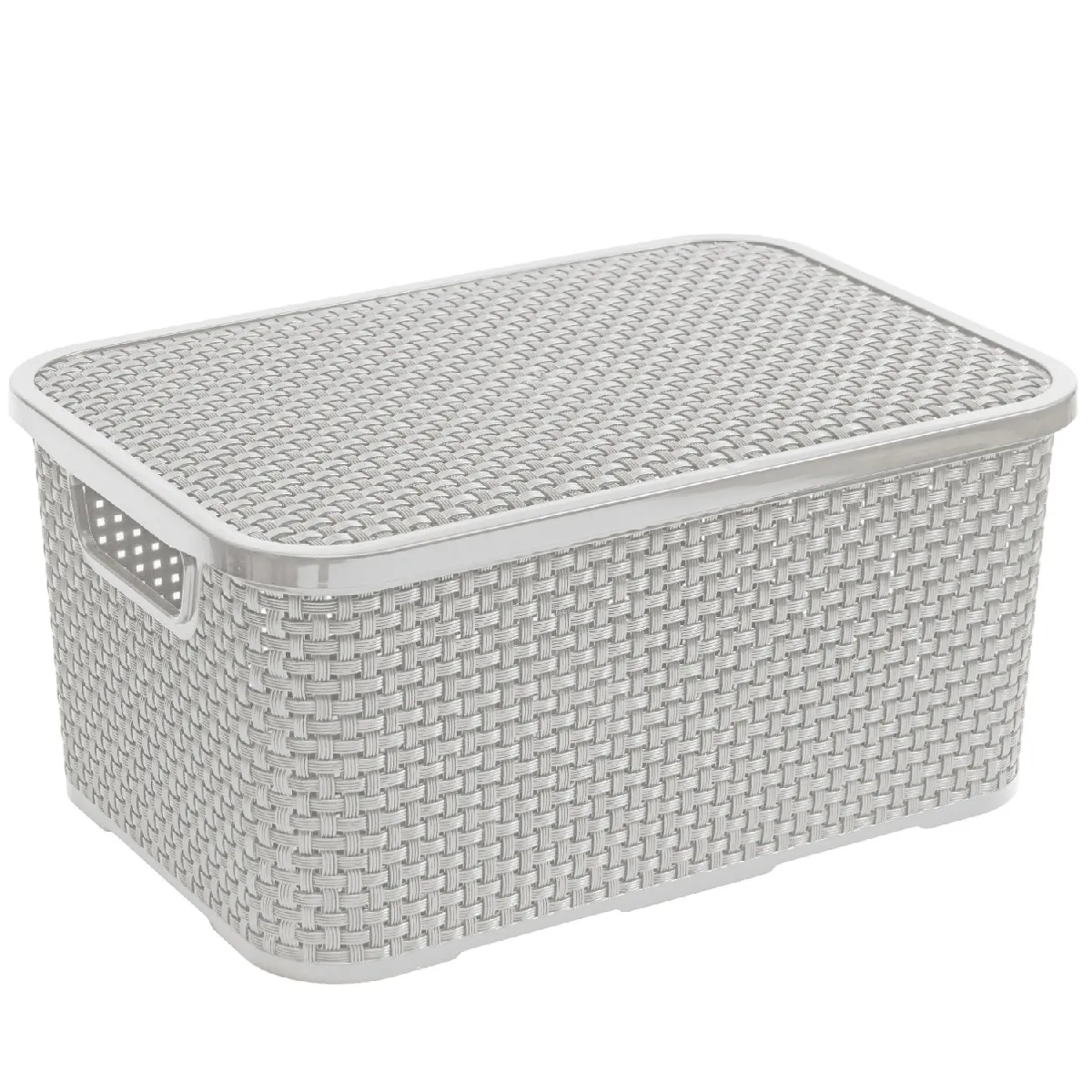 BranQ Panier en Rotin avec Couvercle