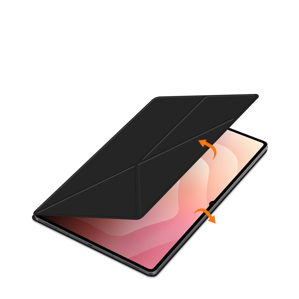 Samsung Galaxy Tab S11 Ultra Smart Cover Origami Flip Case Leder Tasche Schutzhülle Magnetcover - Schwarz