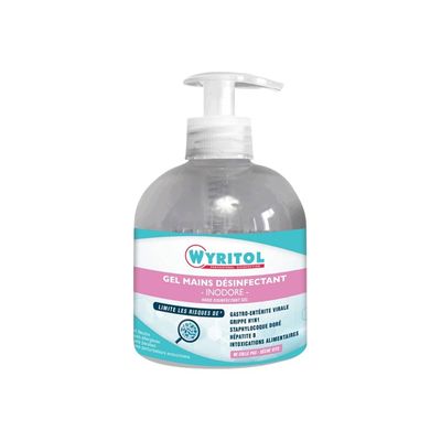 Wyritol - Gel hydroalcoolique désinfectant pour les mains - flacon pompe - 300 ml