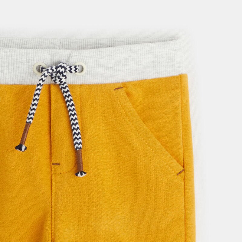 Pantalon jogging jaune bébé garçon Jaune