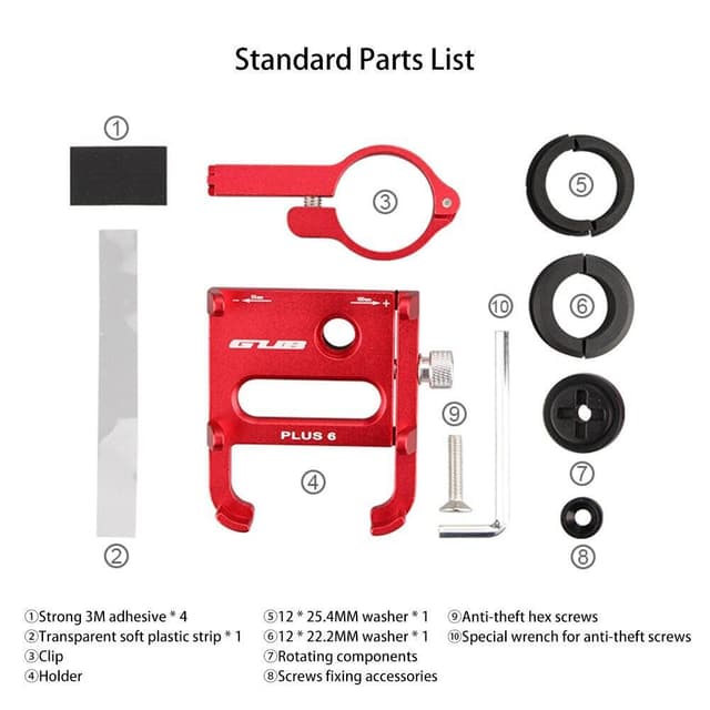 Mobilholder Metal GUB PLUS 6 Xiaomi Scooter