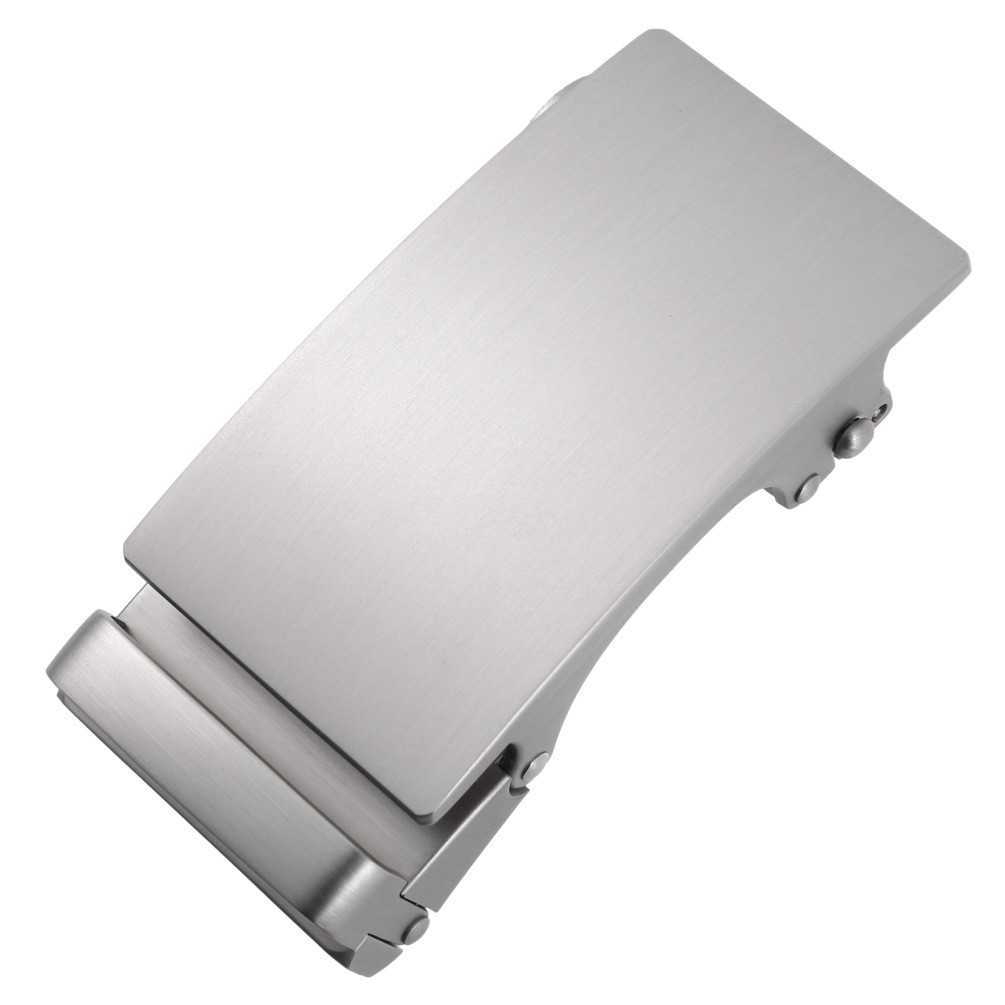 (80x40mm) Metall Gürtelschnalle Accessoire Schnalle für Ratschengürtel - Silber
