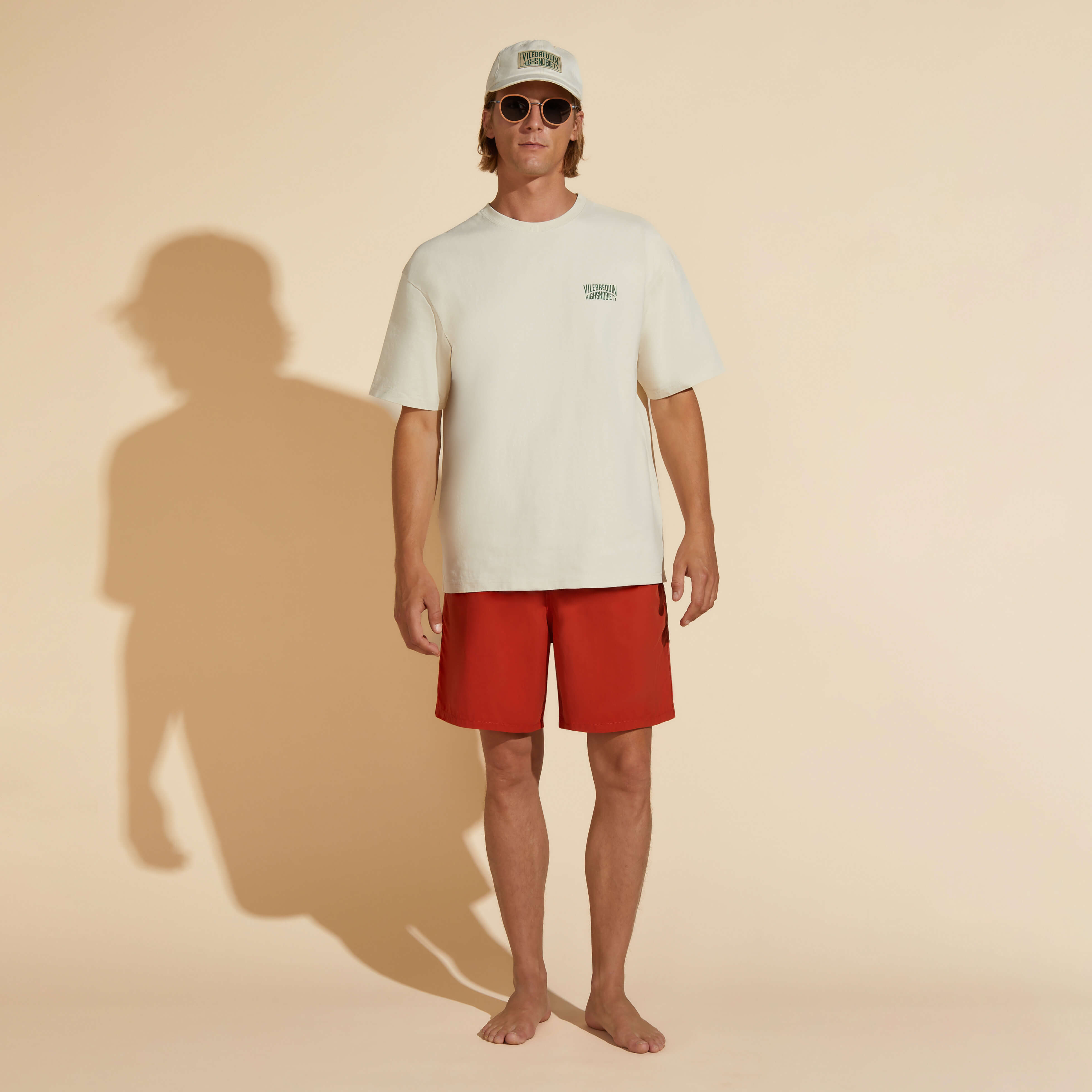 T-shirt en coton homme uni - Vilebrequin x Highsnobiety | Site Vilebrequin | OLLZ3P53