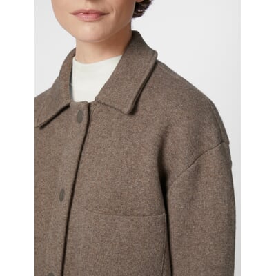 Damen-Hemdjacke, Braunmelange