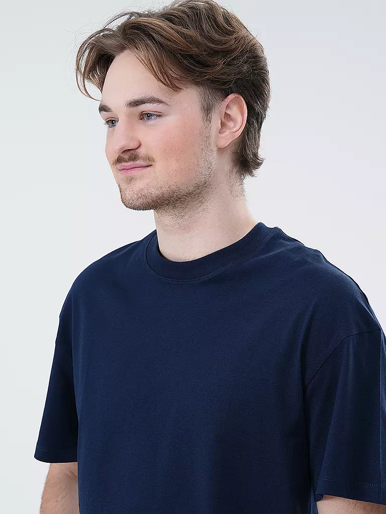 JACK & JONES T-Shirt JJEBRADLEY dunkelblau