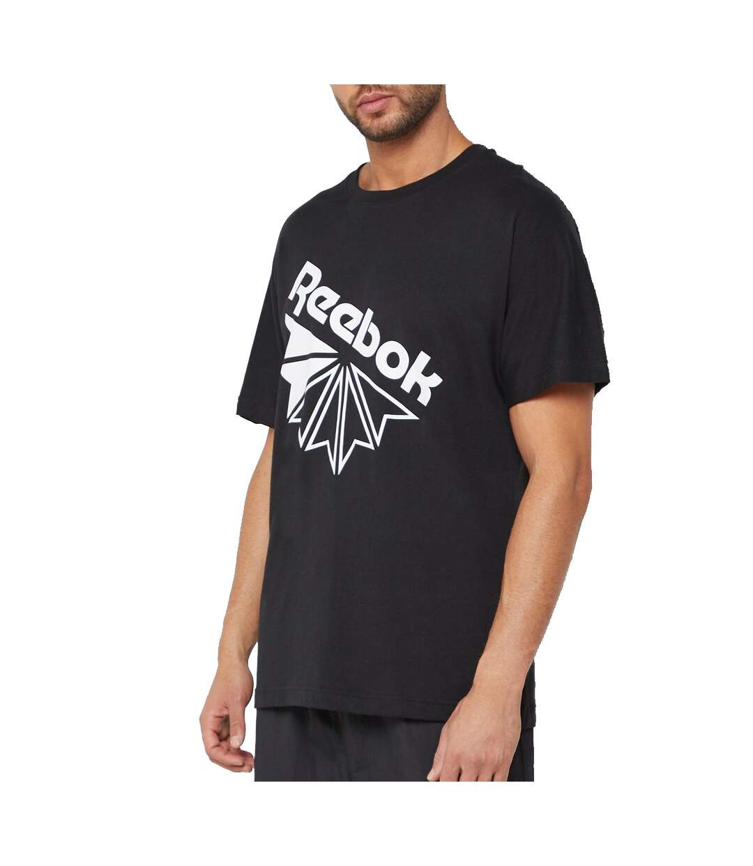 T-Shirt noir homme Reebok CL GP SS Tee