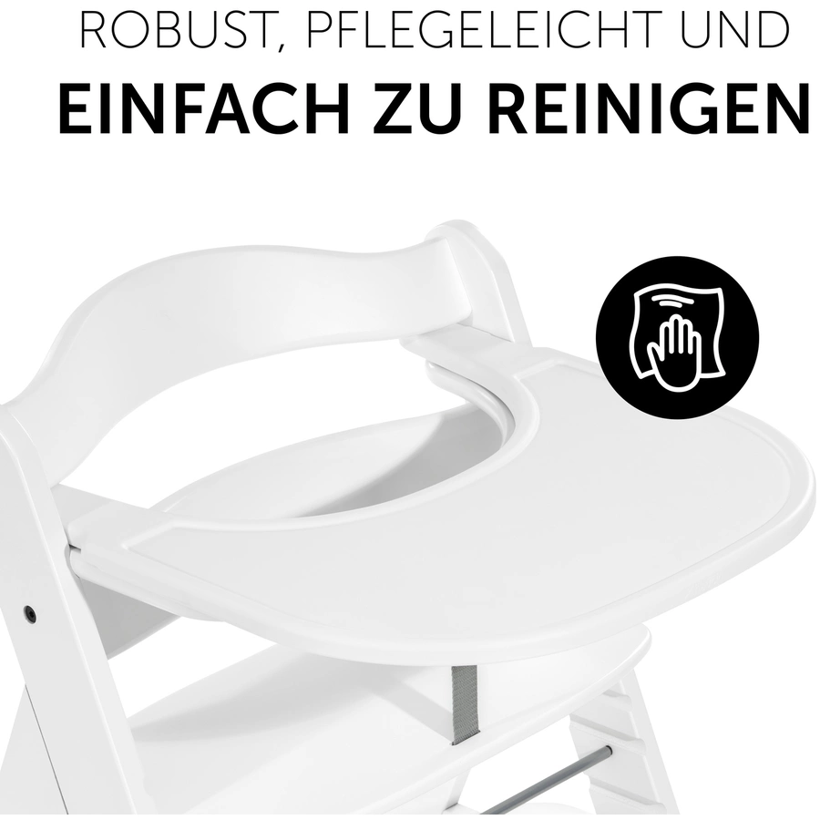 hauck Alpha Esstisch Click Tray White