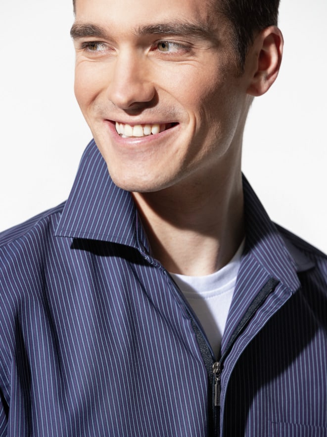 Extraglatt-Hemd Zip & Go