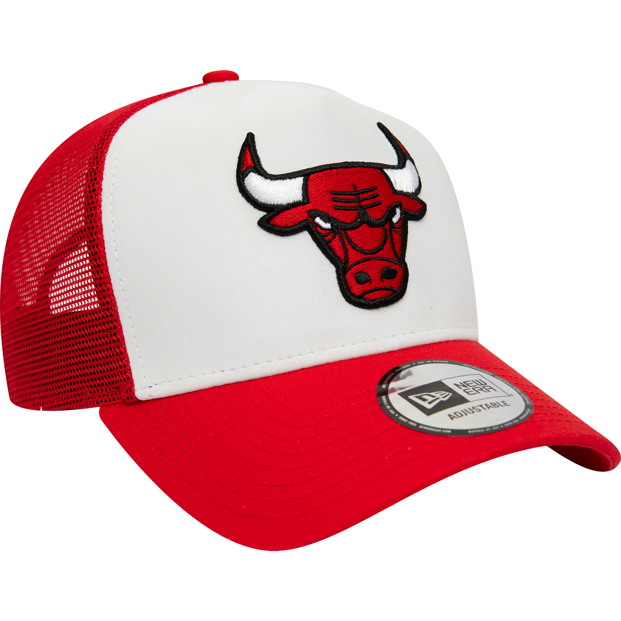 New Era Chicago Bulls A-Frame Trucker Cap open misc