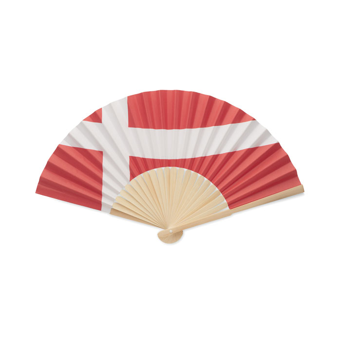 GiftRetail MO2244 - FUNFAN Eventail à motif de drapeau
