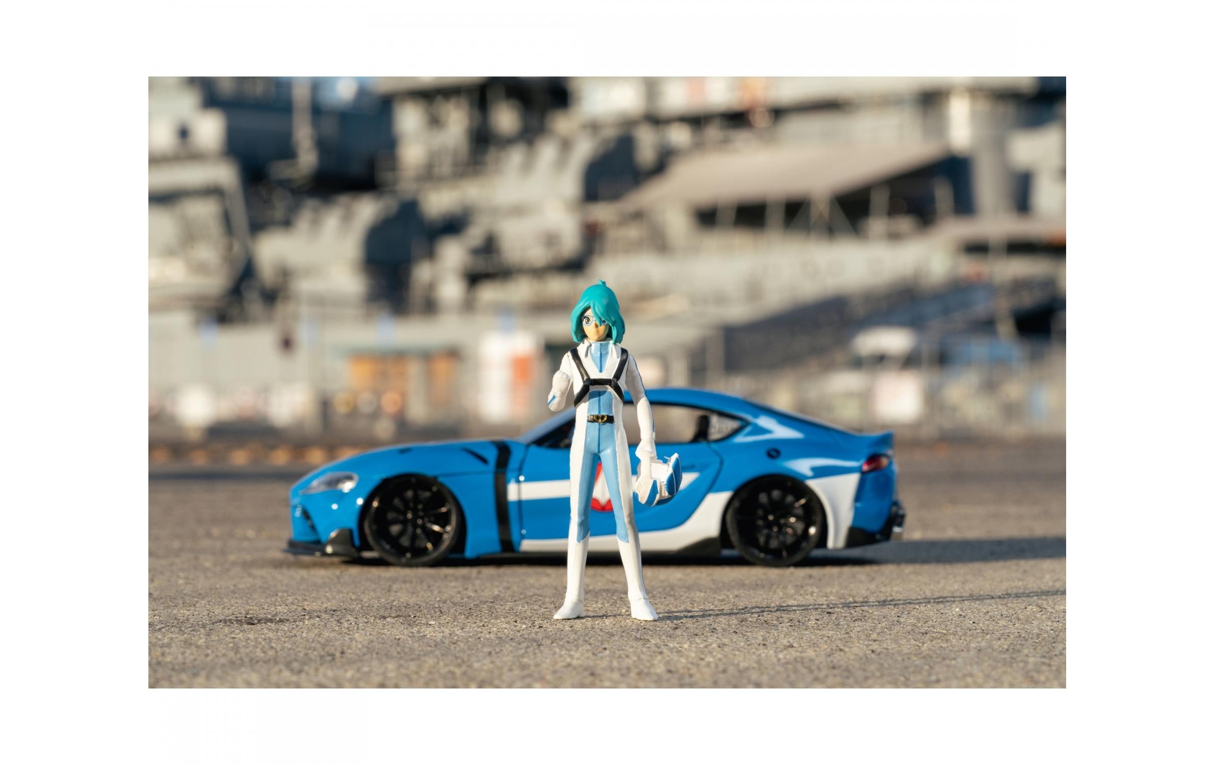 Toyota Supra MK5 Robotech M. Sterling 1:24M. Sterling aus der Robotech Anime Serie mit 2020 Toyota Supra Modellauto