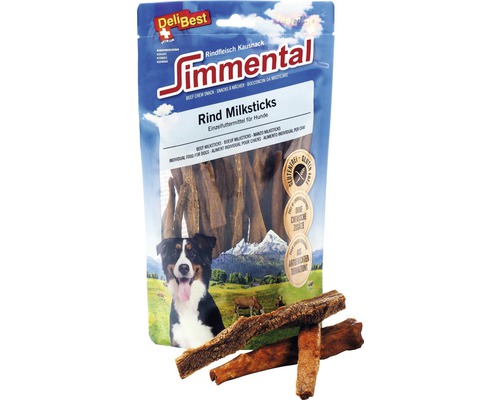 Hondensnack DeliBest Simmentaler Rind Milksticks 200 g