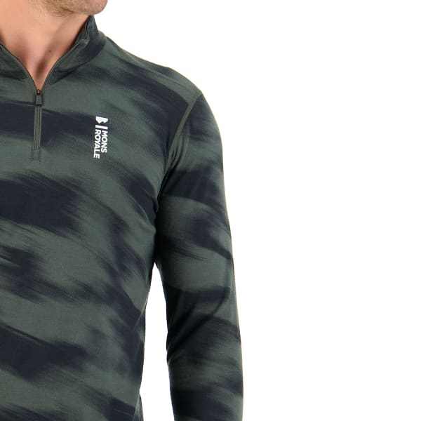 T-shirt thermique MONS ROYALE M CASCADE FLEX 200 1/4 ZIP ROSIN MOTION