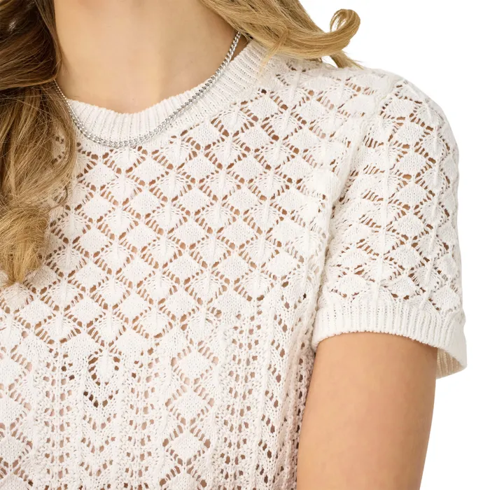 Only Saga Life Knitted Crew Shirt Dames