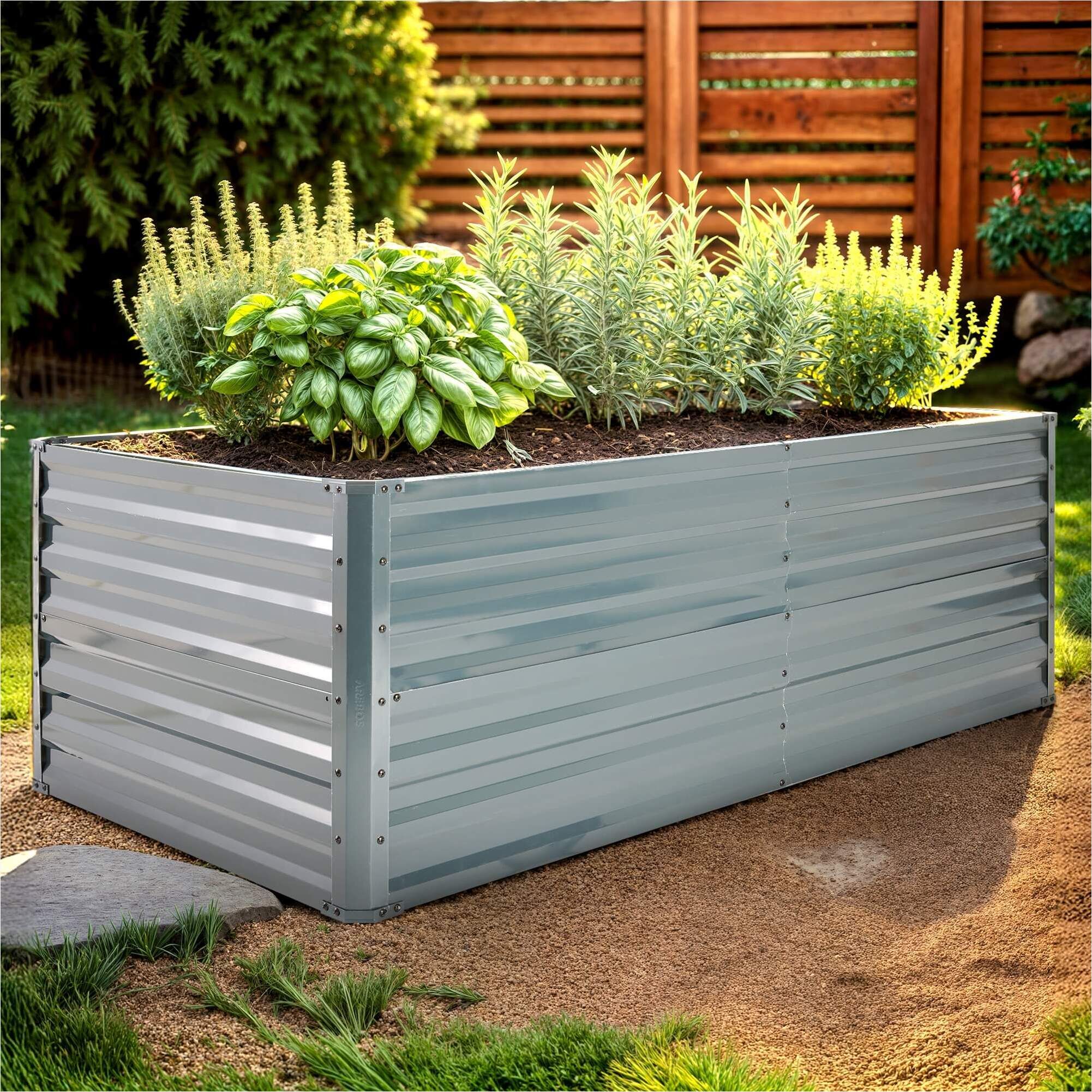 Metall Hochbeet 240 x 90 x 79 cm