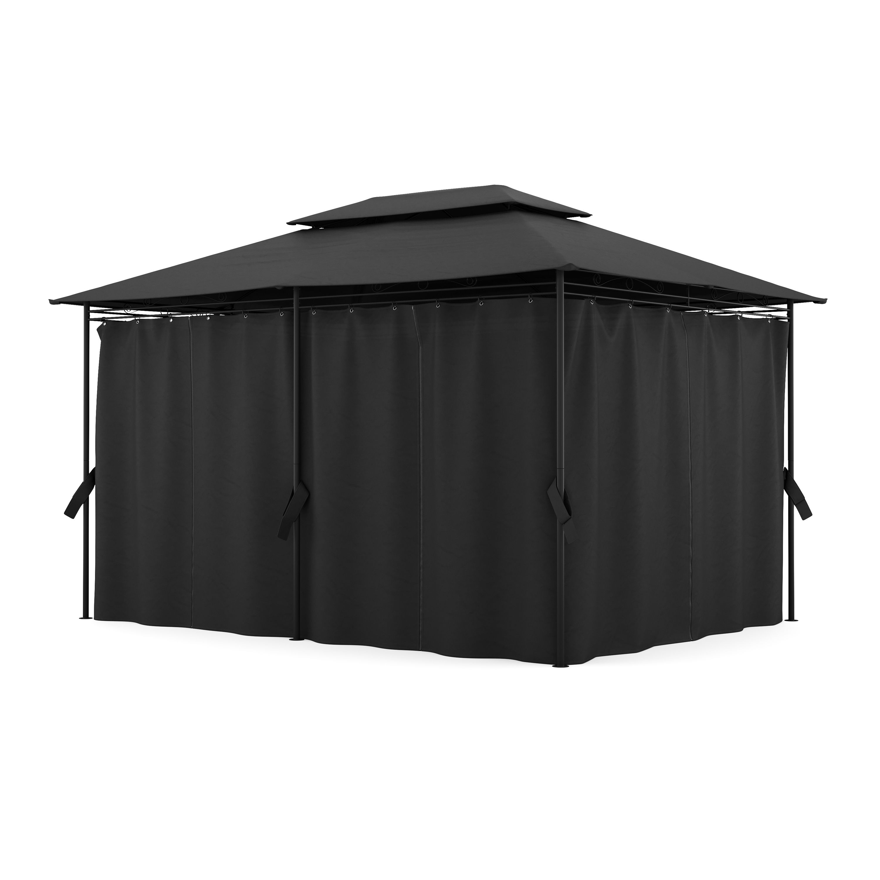 Gartenpavillon AMALIE 4 x 3 m anthrazit