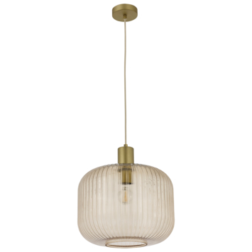 KARWEI hanglamp Flynn XL bruin Ø35cm