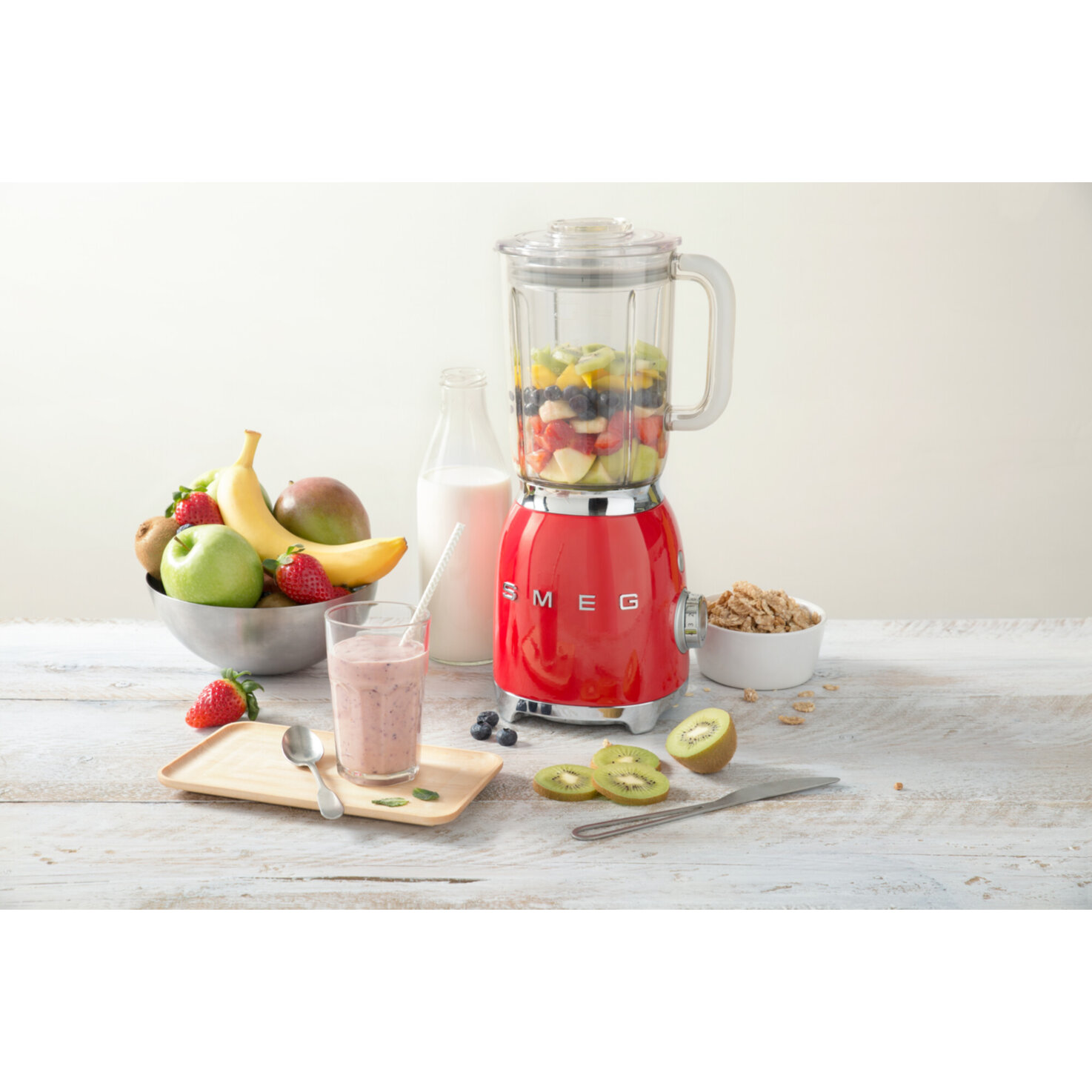 SMEG Standmixer BLF03RDEU rot