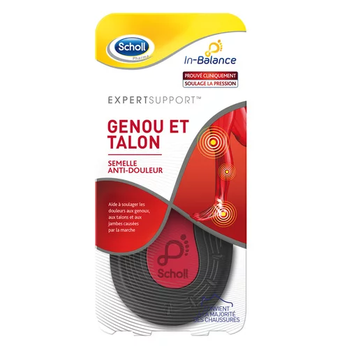 Scholl Semelles Expert Support Anti-Douleur Genou & Talon T3 - 1 paire