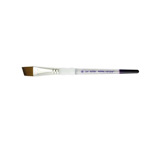 Royal & Langnickel Soft-Grip™ Synthetik-Rotmarderhaarpinsel, SG75A, Schräg