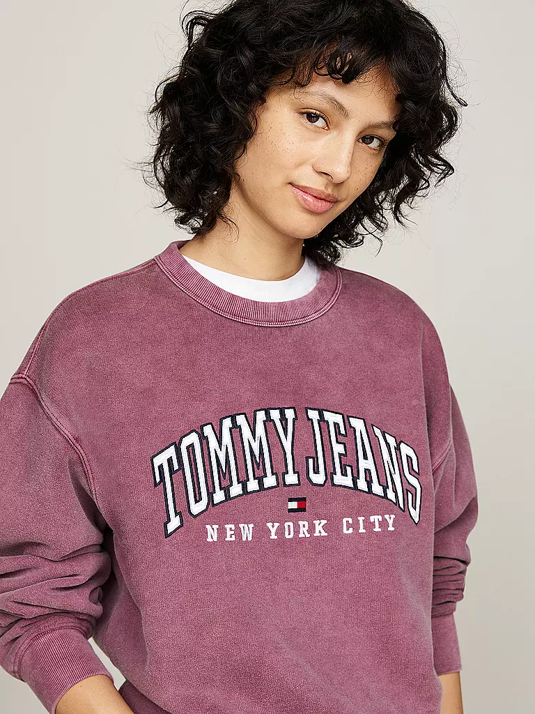 TOMMY JEANS Sweater dunkelrot