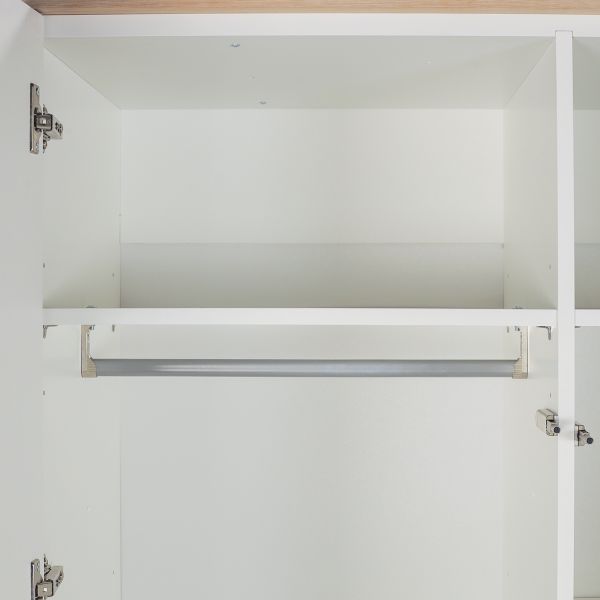 Kidsmill Modular 2 Kledingkast - 2-Deurs - Mat Wit / Eiken