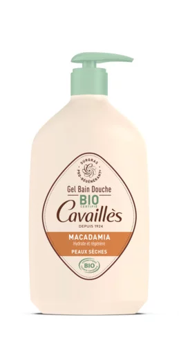 Gel Bain Et Douche Huile De Macadamia Cosmebio Peaux Seches Rogé Cavaillès - 1L