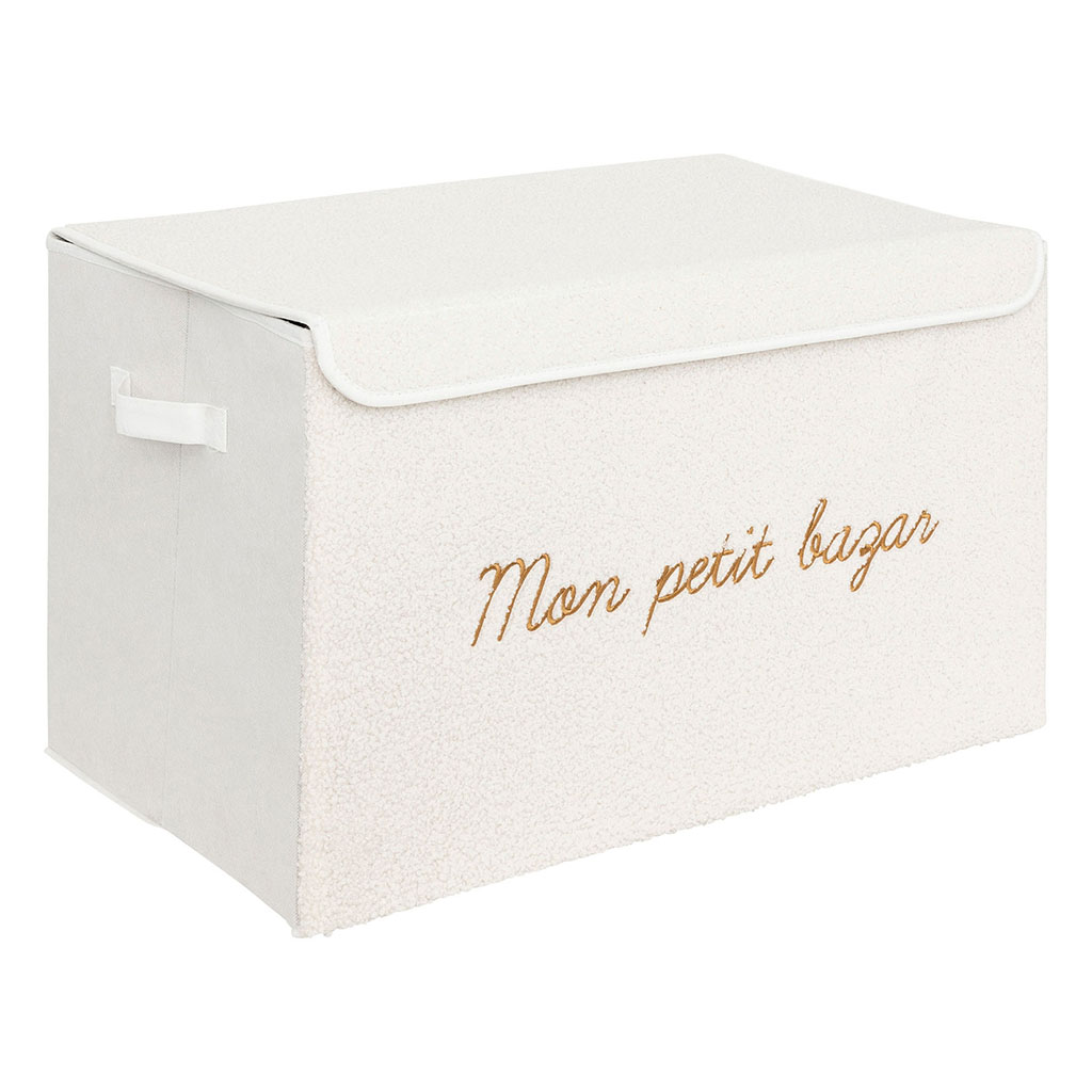Coffre rangement bouclette 36x58cm
