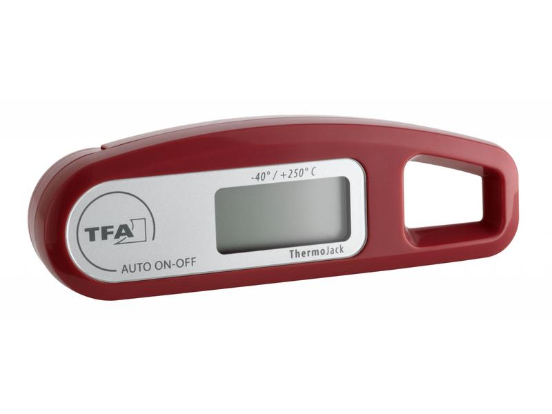 TFA Dostmann Einstichthermometer THERMO JACK, Bordeaux Digitales Einstichthermometer