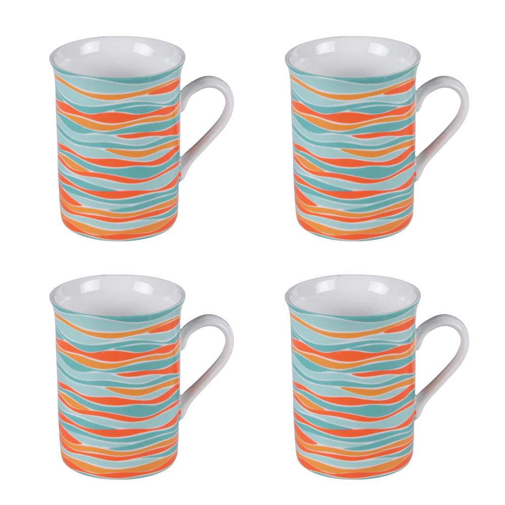 Coffret de 4 mugs 35 cm Alizée Table passion