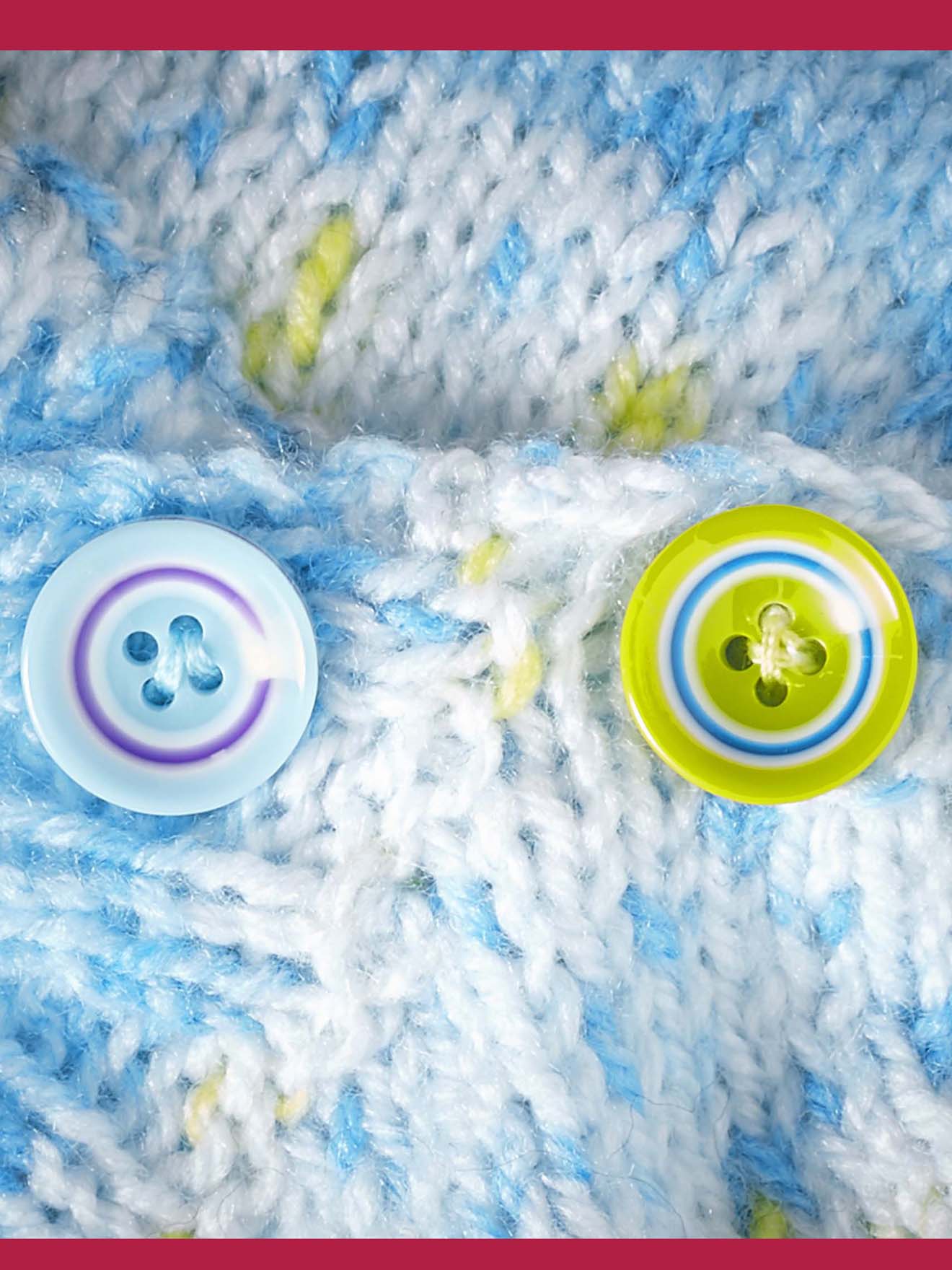 Lot de 9 boutons multicolores