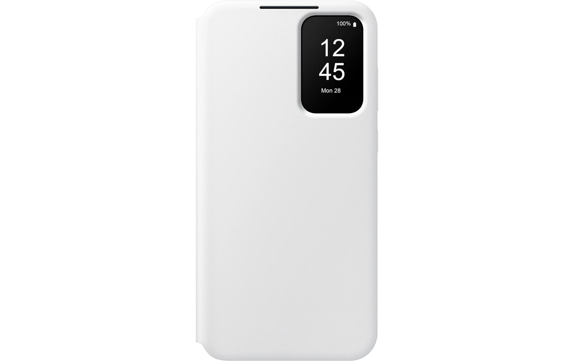 Book Cover Smart View Galaxy A35 5G WeissSchutzhülle mit Sichtfenster für das Samsung Galaxy A35 5G