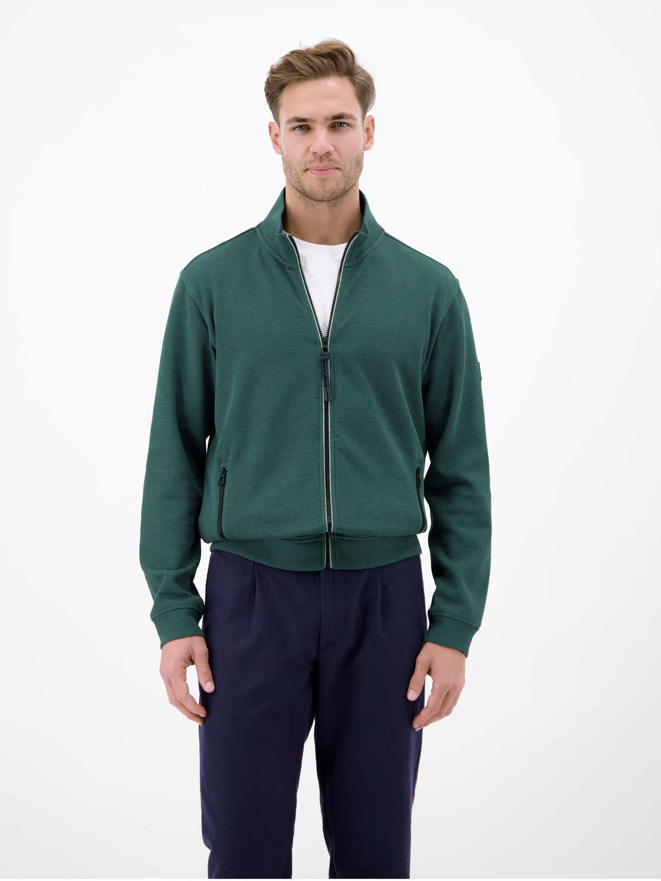 Jacke aus Baumwollmix mit Taschen