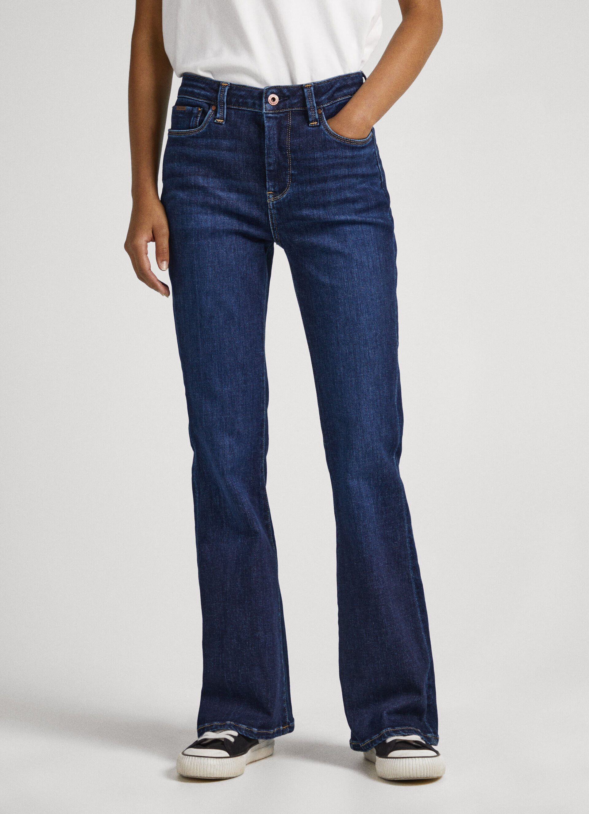 Calça jeans DION FIT FLARE de cintura alta - jeans